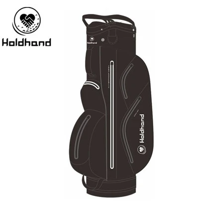 Lagani golf Caddy s 15-smjernim pregradama za palice, neovisnim udubljenjem, šesterokutnom džepnom matricom (7), navlakom za hlađenje pića, ergonomskom remenom za nošenje na ramenu i navlakom otpornom na-oluje - univerzalna prijenosna opcija.