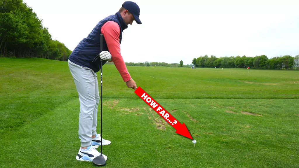 Koliko daleko stajati od loptice za golf